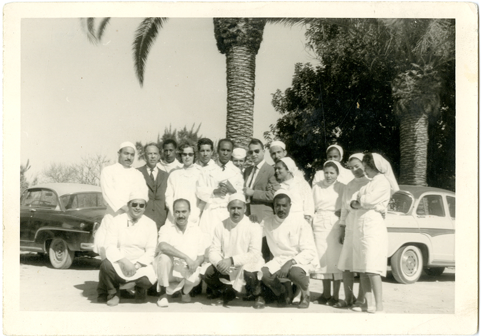 Frantz Fanon and his medical team at the Blida-Joinville Psychiatric Hospital