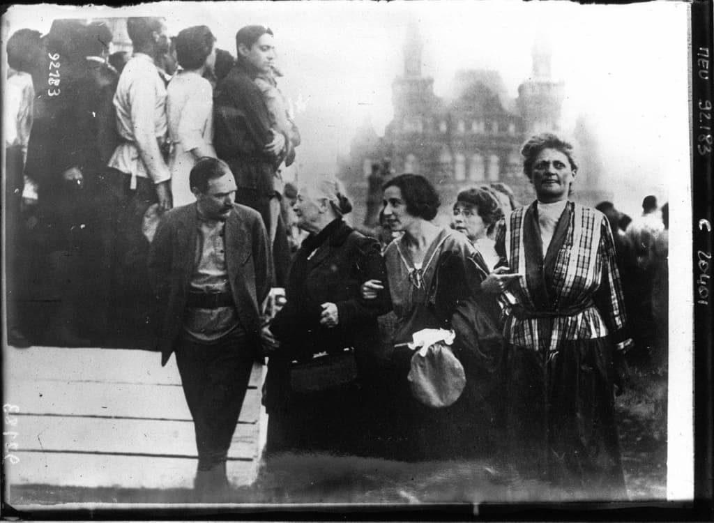 Clara Zetkin and her comrades at the 2nd International Congress of Communist Women, Moscow, 1921.