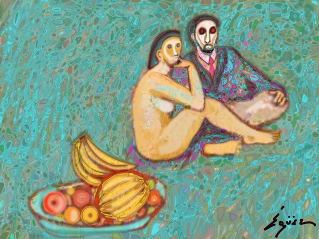 Pavel Égüez, Almuerzo sobre la hierba / ‘Luncheon on the Grass’, 2020.