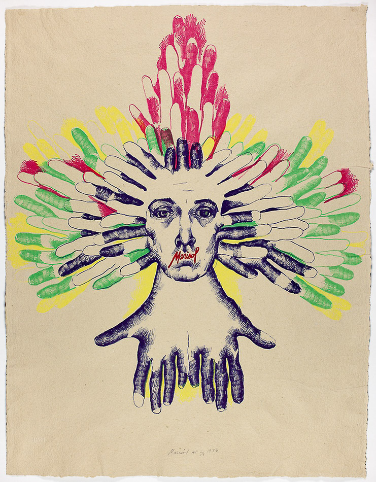 Marisol, Culture Head, 1975.