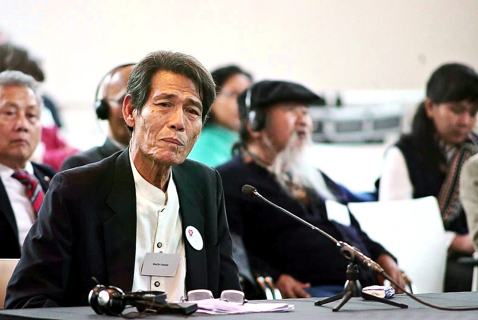 Martin Aleida gives a testimony at the International People’s Tribunal in The Hague in November, 2015