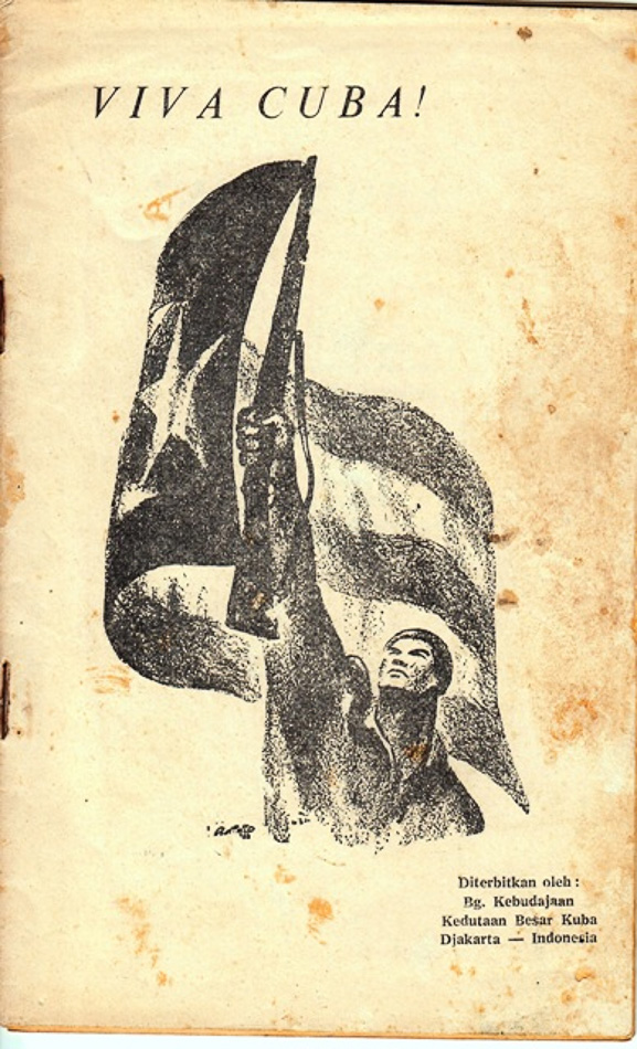 Cover of Viva Cuba, a collection of poetry, including by Lekra members, in homage to the Cuban Revolution, 1963. 